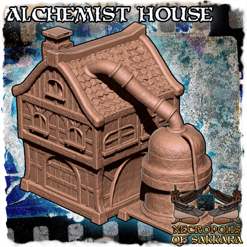 Fantasy Alchemist Town House